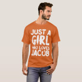 Just A Girl Who Loves Jacob boy friends Tシャツ (正面フル)