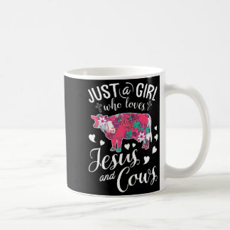 Just A Girl Who Loves Jesus And Cows コーヒーマグカップ