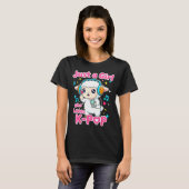 Just A Girl Who Loves K-p Cute Sheep  Tシャツ (正面フル)