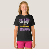 just a girl who loves kayaking tシャツ (正面フル)