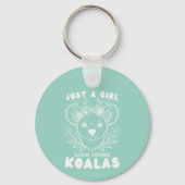 Just a Girl who Loves Koalas キーホルダー (裏面)