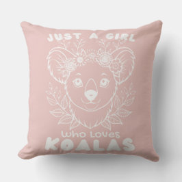 Just a Girl who Loves Koalas クッション