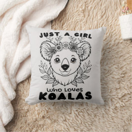 Just a Girl who Loves Koalas クッション