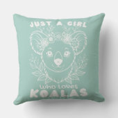 Just a Girl who Loves Koalas クッション (裏面)