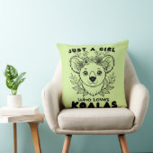 Just a Girl who Loves Koalas クッション (椅子)