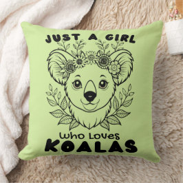 Just a Girl who Loves Koalas クッション