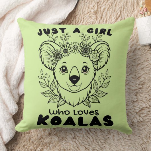 Just a Girl who Loves Koalas クッション (ブランケット)