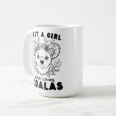 Just a Girl who Loves Koalas コーヒーマグカップ (正面左)