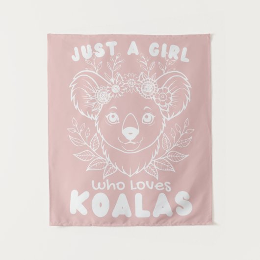 Just a Girl who Loves Koalas タペストリー (正面)