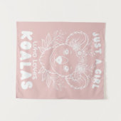 Just a Girl who Loves Koalas タペストリー (正面(横))