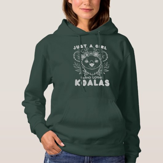 Just a Girl who Loves Koalas パーカ (正面)