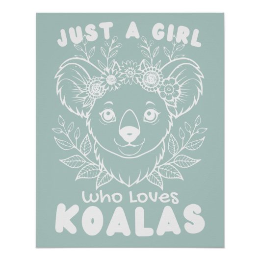 Just a Girl who Loves Koalas ポスター (正面)