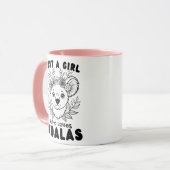 Just a Girl who Loves Koalas マグカップ (正面左)