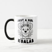 Just a Girl who Loves Koalas モーフィングマグカップ (左)