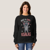 Just A Girl Who Loves Koalas Koala Bear Kids スウェットシャツ (正面フル)