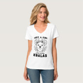 Just a Girl who Loves Koalas Tシャツ (正面フル)