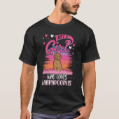 Just a girl who loves Labradoodles Tシャツ (正面)