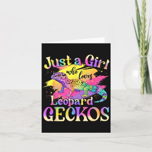Just A Girl Who Loves Leopard Geckos  カード (正面)