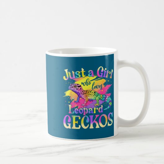 Just A Girl Who Loves Leopard Geckos  コーヒーマグカップ (右)