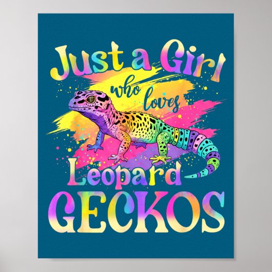 Just A Girl Who Loves Leopard Geckos  ポスター (正面)
