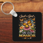 Just a Girl Who Loves Monarchs キーホルダー (正面)