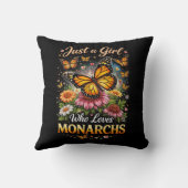 Just a Girl Who Loves Monarchs クッション (裏面)