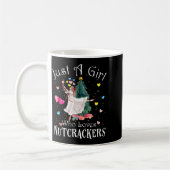 Just A Girl Who Loves Nutcrackers Funny Ballet Chr コーヒーマグカップ (左)