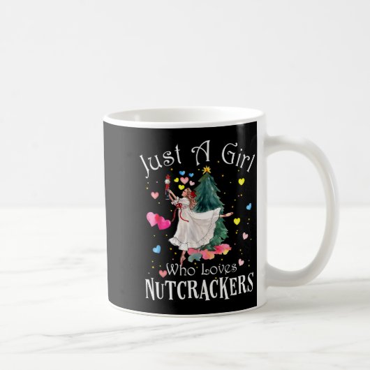 Just A Girl Who Loves Nutcrackers Funny Ballet Chr コーヒーマグカップ (右)