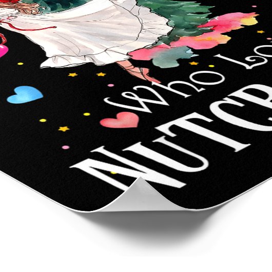 Just A Girl Who Loves Nutcrackers Funny Ballet Chr ポスター (角)