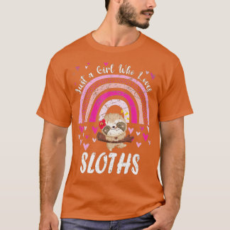 Just A Girl Who Loves Pandas Rainbow Cute Panda Lo Tシャツ