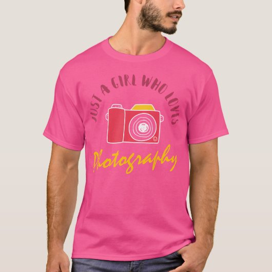 Just A Girl Who Loves Photography  Cute Photograph Tシャツ (正面)