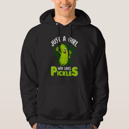 Just A Girl Who Loves Pickles  Pickle  Women パーカ (正面)