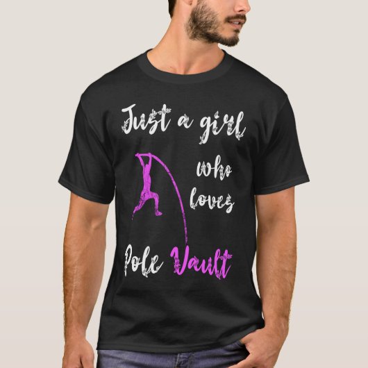 Just A Girl Who Loves Pole Vault Rod Jump Springer Tシャツ (正面)