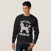 Just A Girl Who Loves Poodles Cute Poodle Kids スウェットシャツ (正面フル)