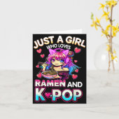 Just A Girl Who Loves Ramen And K-p  カード (黄色い花)