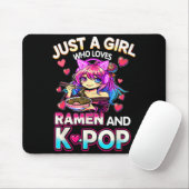 Just A Girl Who Loves Ramen And K-p マウスパッド (マウス)