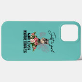 Just A Girl Who Loves Schnauzer Funny Schnauzer Case-Mate iPhoneケース (裏面 (横))