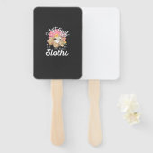 Just A Girl Who Loves Sloth Tee Cute Sloth Lover G ハンドファン (正面&裏面)