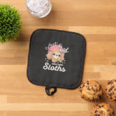 Just A Girl Who Loves Sloth Tee Cute Sloth Lover G 鍋敷き (トップダウン)
