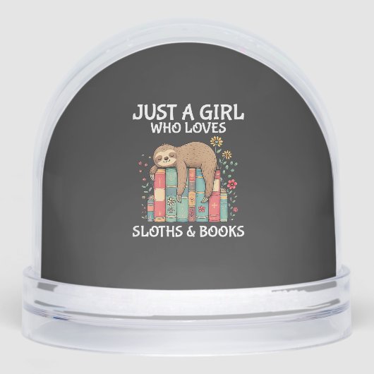 Just A Girl Who Loves Sloths and Books Cute Sloth  (正面)