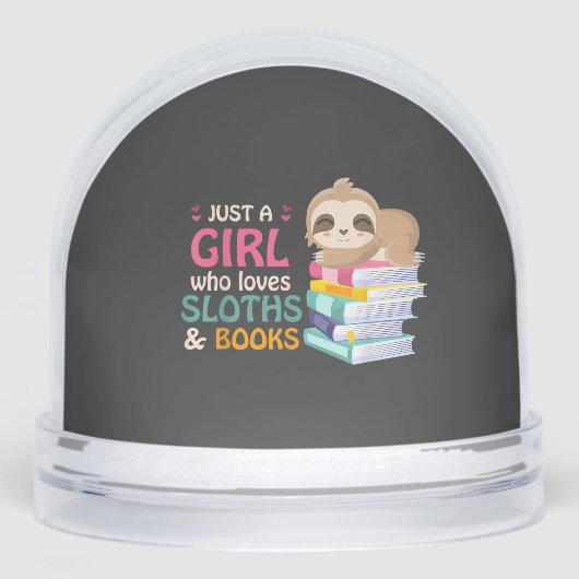 Just A Girl Who Loves Sloths And Books Sloth T-Shi (正面)