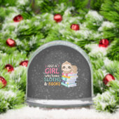 Just A Girl Who Loves Sloths And Books Sloth T-Shi (クリスマス)