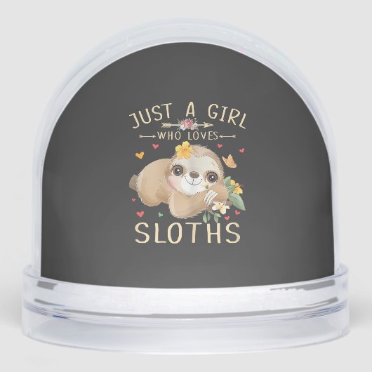 Just A Girl Who Loves Sloths Cute Sloth Lover Girl (正面)