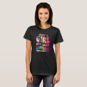 Just A Girl Who Loves Softball Girl Apparel Softba Tシャツ (正面フル)