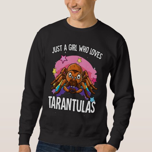Just A Girl Who Loves Tarantulas Tarantula スウェットシャツ (正面)