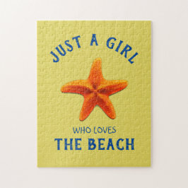 Just a girl who loves Theビーチ ジグソーパズル