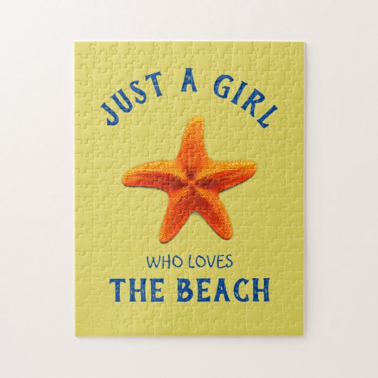 Just a girl who loves Theビーチ ジグソーパズル (縦)