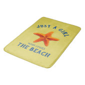 Just a girl who loves Theビーチ バスマット (アングル)