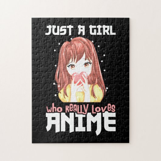 Just A Girl Who Really Loves Anime ジグソーパズル (縦)