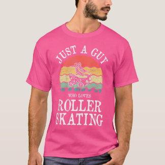 Just A Guy Who Loves Roller Skating Tシャツ